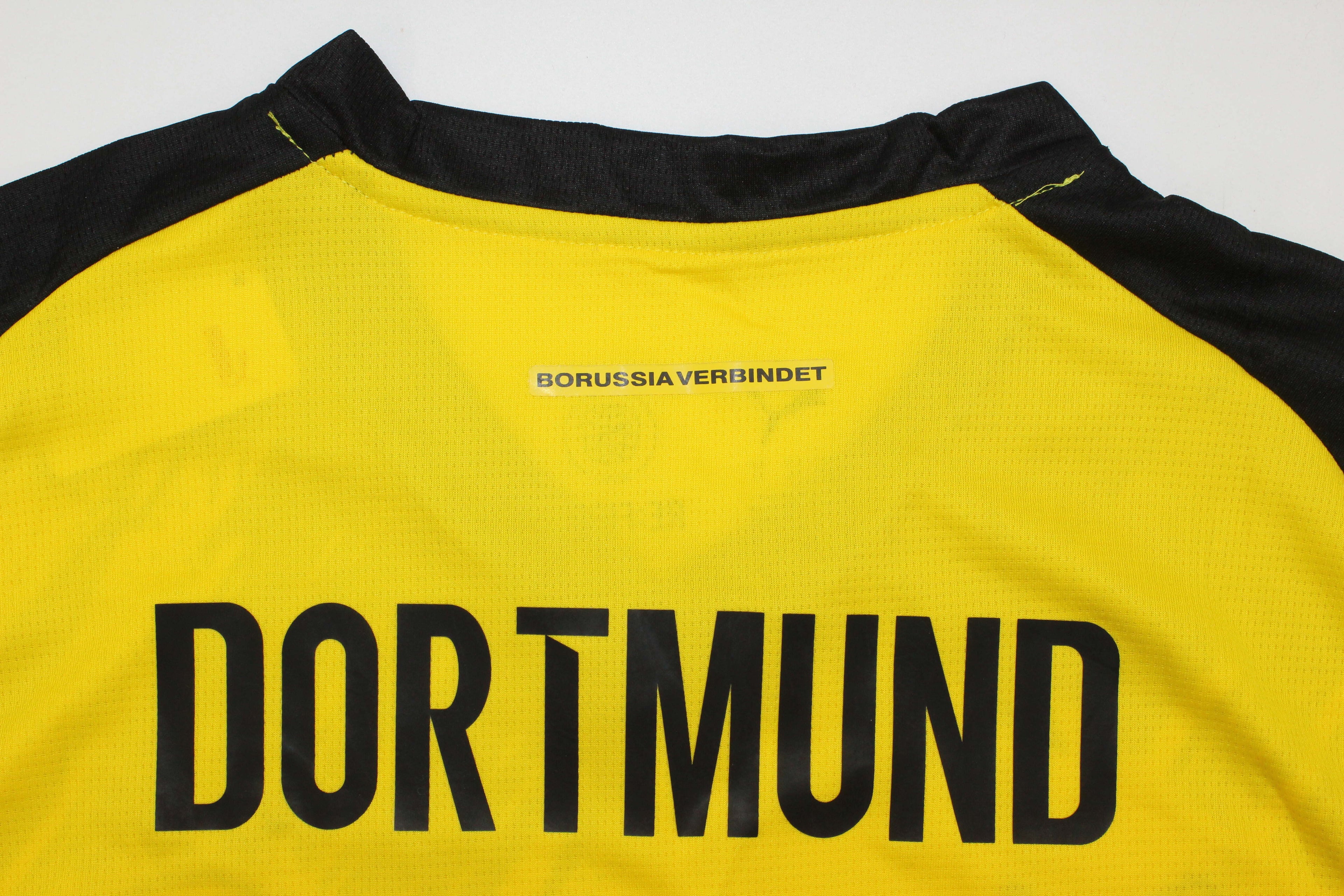 Back view of Borussia Dortmund jersey featuring player name and number print.